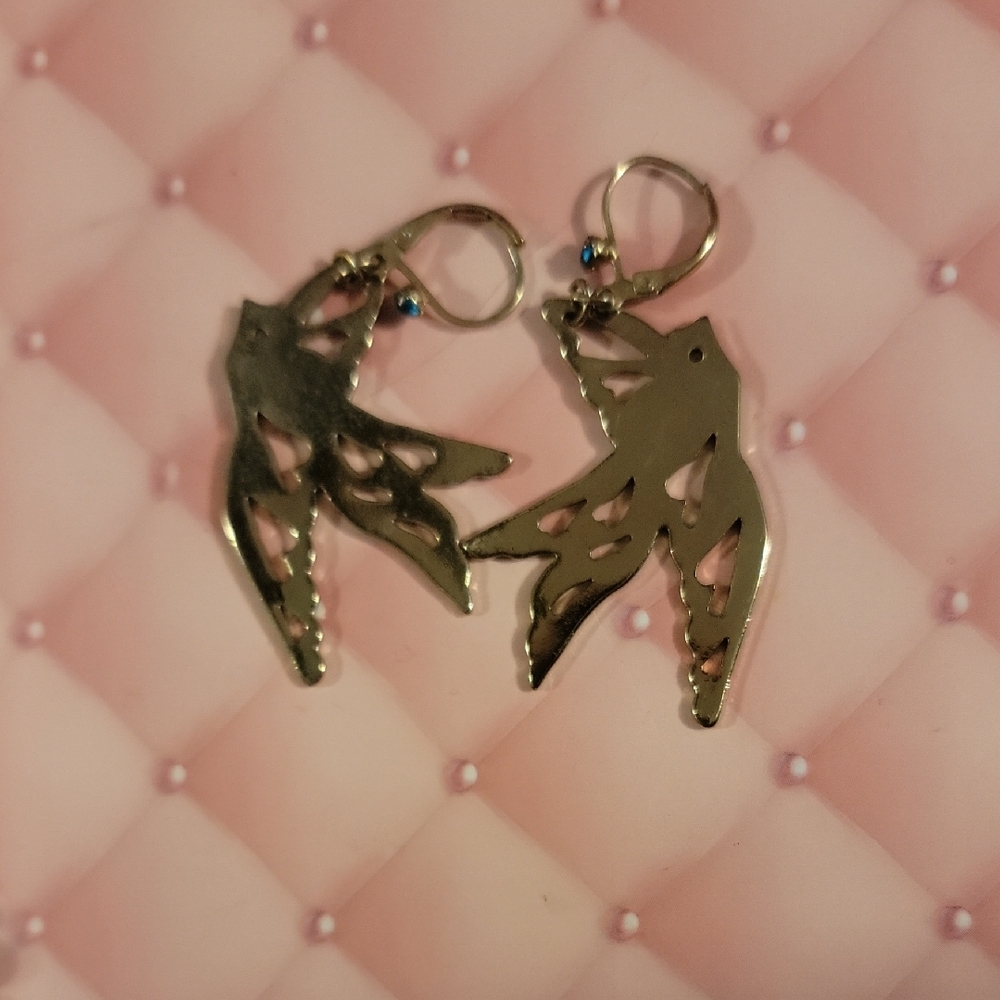 Betsey Johnson Gold Bird Earrings